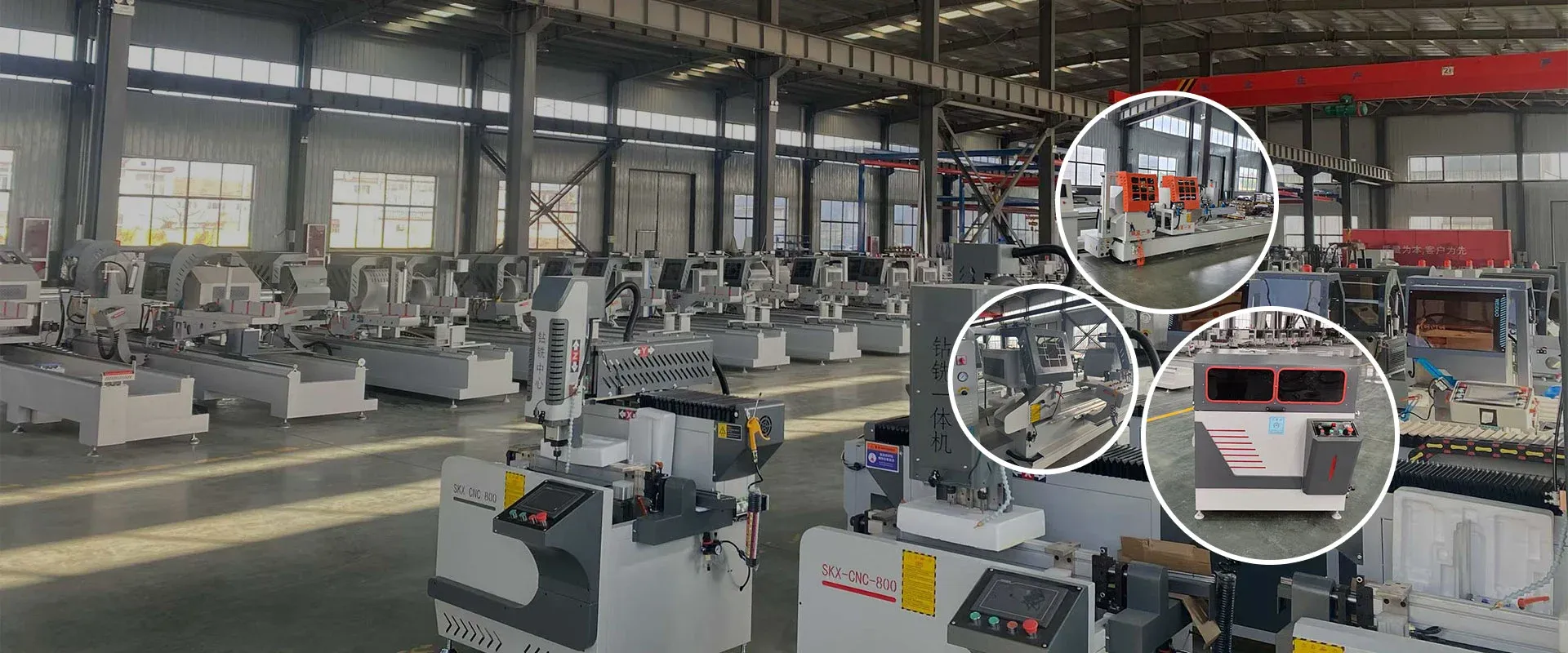 Fábrica de maquinaria de ventanas de aluminio con rotura de puente térmico de China