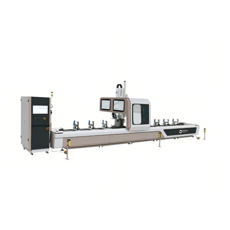 Centro de fresado y perforación de muro cortina CNC de 4 ejes