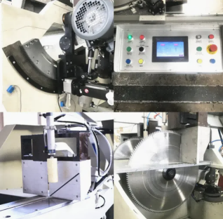 Sierra cortadora de perfiles de puertas y ventanas CNC de 5 ejes
