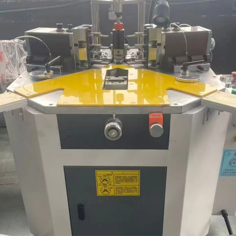 Máquina prensadora hidráulica de esquinas de un solo cabezal