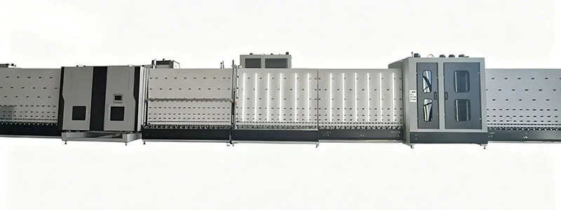 Horizontal Insulated Glass Line With Washing Drying Assembly